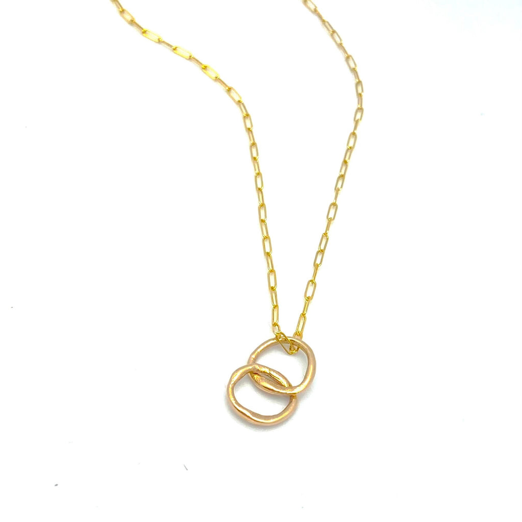 GOLD Elements:  Bronze Duo Links & Gold Orla Chain