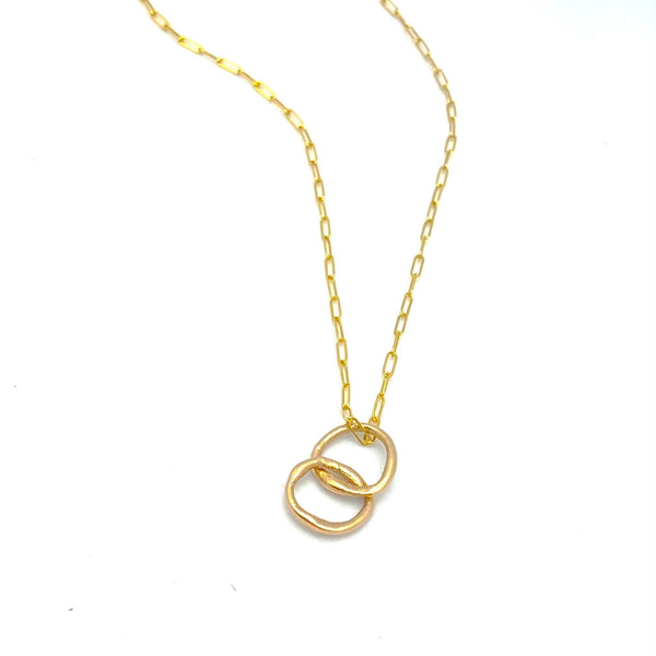 GOLD Elements:  Bronze DUO PENDANT only