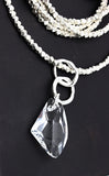 Faceted Fine Silver Nugget Necklace