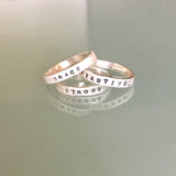 Sterling Silver 3mm Personalized Ring