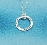 Single Ring Personalized Necklace
