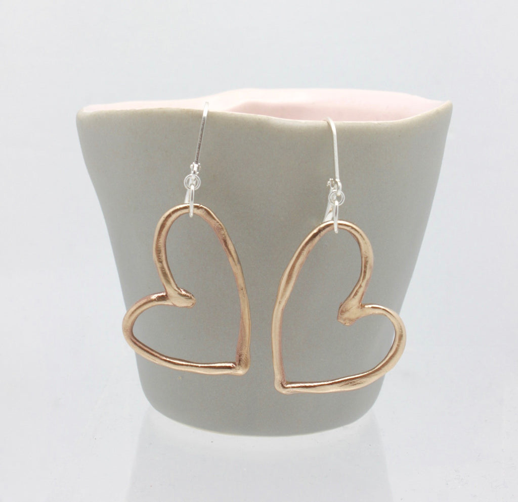 Choose Love Bronze Hearts
