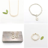 Micro Pearl Curve Necklace