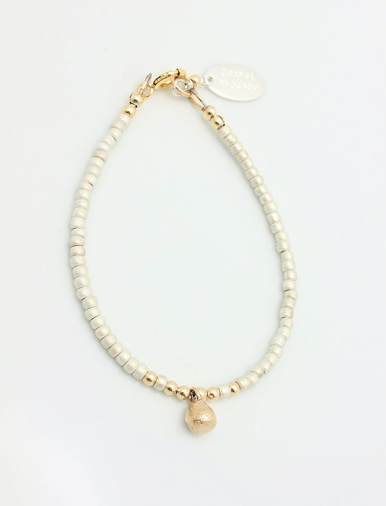 ARCTIC BLOSSOMS:  Ochre & Bronze Bud Bracelet