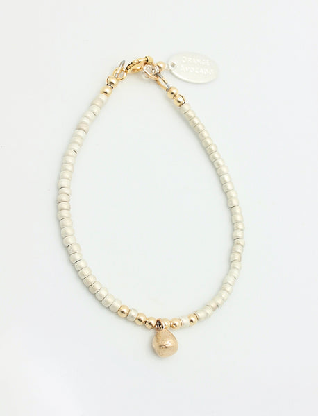 ARCTIC BLOSSOMS:  Ochre & Bronze Bud Bracelet