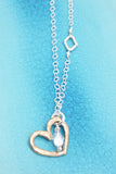 Open Bronze Heart & Swarovski Crystal