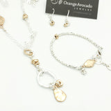 Petite Bronze Pebble Earring