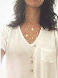 Pebble & Fine Silver Link Necklace