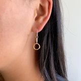 Petite Bronze Pendulum Earrings