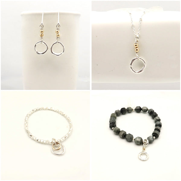 Silver Short Pendulum Necklace