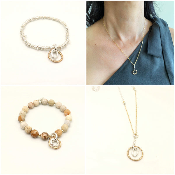 Petite Bronze Pendulum Earrings