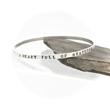 Personalized Sterling Silver Bangle