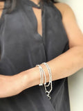 SILVER Collection: Silver Beaded Interlude Necklace or Wrap Bracelet