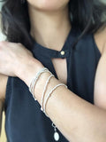 SILVER Collection: Silver Beaded Interlude Necklace or Wrap Bracelet