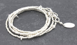 SILVER Collection: Silver Beaded Interlude Necklace or Wrap Bracelet