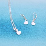 Fine Silver Petite Heart Necklace