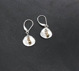 Arctic Blossoms:  Gold Bead Aura Earrings