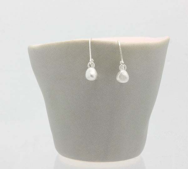 Arctic Blossoms: Petite Fine silver Bud Earrings