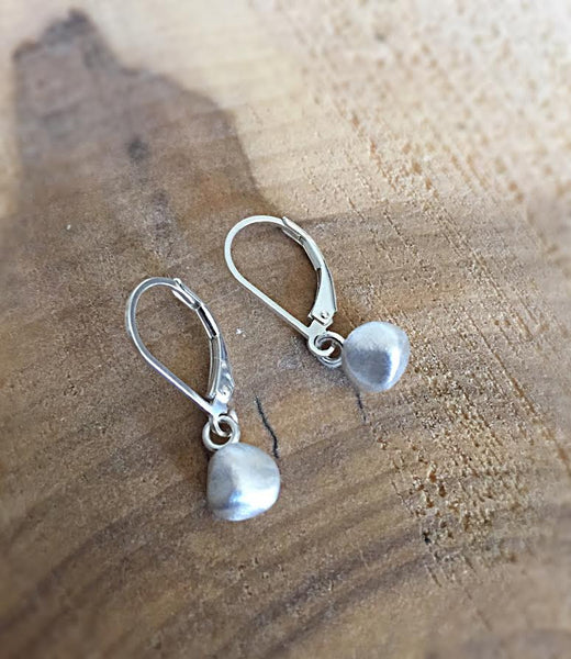 Arctic Blossoms: Petite Fine silver Bud Earrings