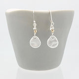 Fine Silver Oval Nugget Earrings