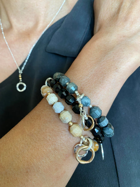 Chrysoberyl Hawk eye Stone Pendulum Stretch Bracelet