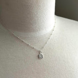 LOVE Cube Pendant & Cubic Zirconia Necklace